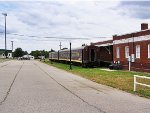Antlers, OK station backside showing the KRR passenger cars.